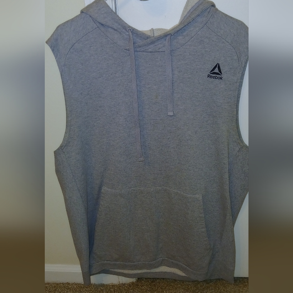 Reebok Gray Sleeveless Hoodie